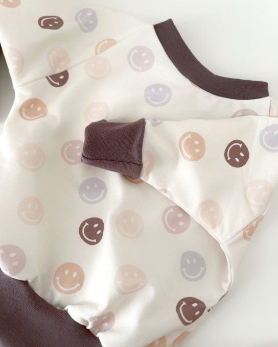 Ensemble Léon Long Smiley et choco glacé (pantalon droit)