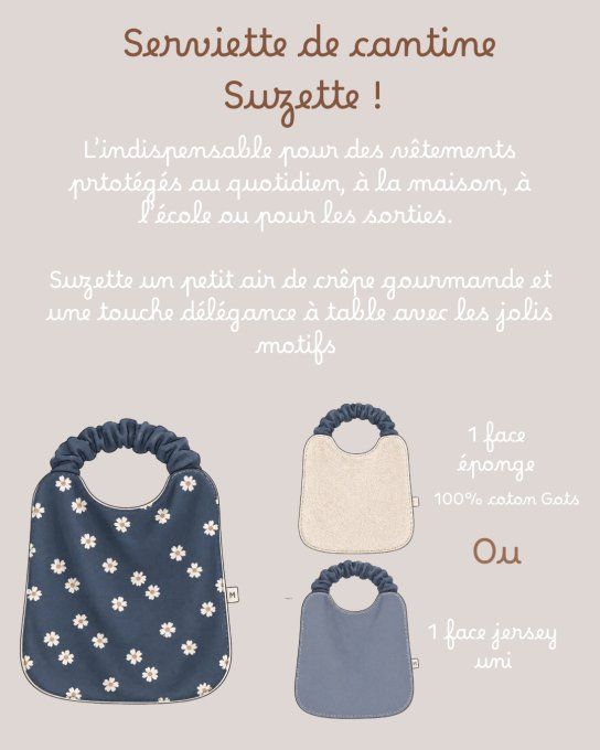 Serviette de cantine Suzette